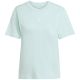 8. adidas Essentials Small Logo Cotton Light Blue Women's T-Shirt JY4965