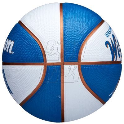 7. Wilson Team Retro Washington Wizards Mini Ball WTB3200XBWAS basketball