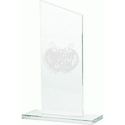 7. Engraved glass trophy