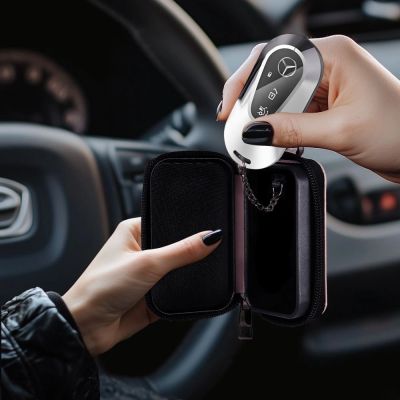 7. Tech-Protect KLR300 RFID Blocking Car Key Case - Pink