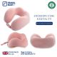 6. TRAVEL BLUE TRANQUILITY MEMORY FOAM TRAVEL PILLOW, PINK