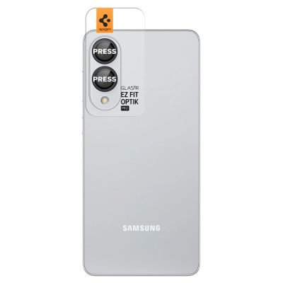 2. Spigen Optik Pro GLAS.TR "Ez Fit" 2-pack Camera Cover for Samsung Galaxy S25 Edge - Black