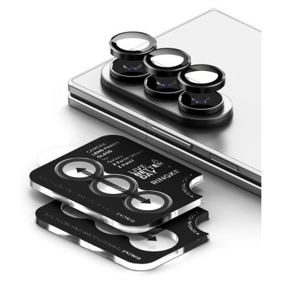 3. Ringke Camera Frame Protector 2-Pack for Samsung Galaxy Z Fold 7/8 Ultra - Black