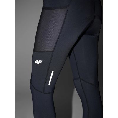 3. Women's cycling leggings with gel-foam padding and suspenders 4F 4FWSS25TFTIF331-20S