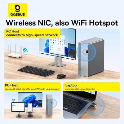 15. Baseus BS-OH169 300Mb/s USB network card - black