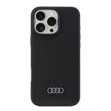 Audi Silicone Case iPhone 16 Pro Max 6.9" black/black hardcase AU-LSRIP16PM-Q3/D1-BK