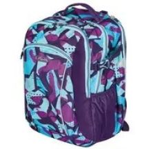 Herlitz Ultimate CamoPurple Backpack School Backpack Blue, Purple Polyester