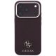 3. Guess Saffiano Small 4G & Classic Logo MagSafe Case for iPhone 18 Pro / 17 Pro - Burgundy