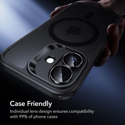 8. ESR Armorite Camera Cover for iPhone 16 / 16 Plus / 17 - Black