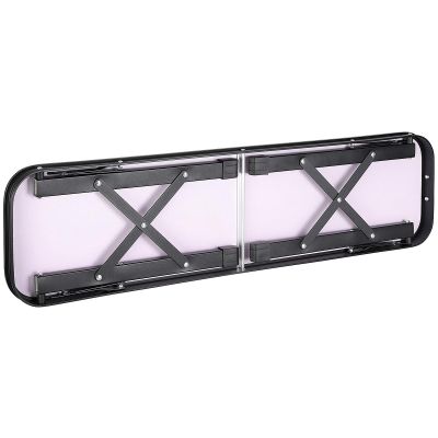 4. FOLDABLE CAMPING TABLE 90x60x70CM AND 2 BENCHES 87x23x39CM WOOD