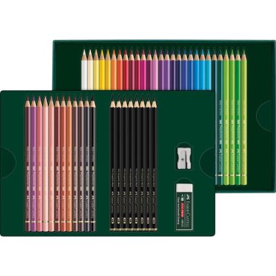 3. Faber-Castell Polychromos & Pitt Graphite Matt Set Multicolor 48 pcs.