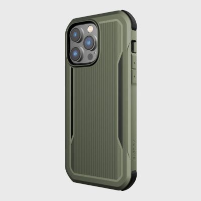 6. Raptic X-Doria Fort Case iPhone 14 Pro with MagSafe armored cover green