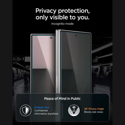 12. Spigen Glas.tR EZ Fit Pro HD Privacy 2-Pack Tempered Glass for Samsung Galaxy Z Fold 7/8 Ultra