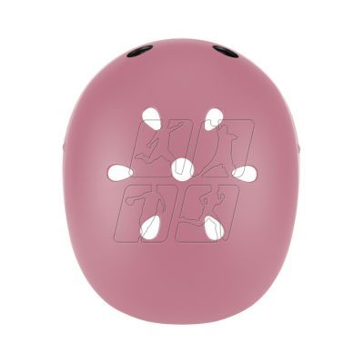 6. Helmet Globber Deep Pastel Pink Jr 505-211