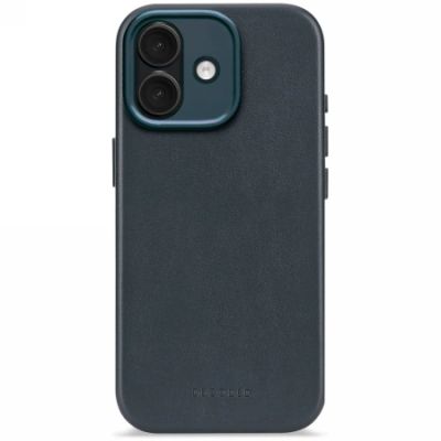 Decoded Leather Backcover MagSafe case for iPhone 17 - navy blue