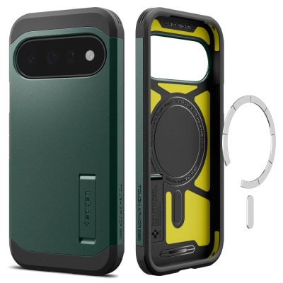 3. Spigen Tough Armor Mag MagSafe Case for Google Pixel 11 - Dark Green
