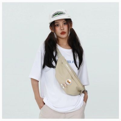 5. Nimmy Crossbody Glasses Cool Cat Shoulder Bag - Gray