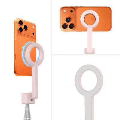 8. Tech-Protect L10S Bluetooth Selfie Stick - Pink Gray