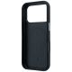 7. Mercedes Leather Semi Wrap Iconic Line MagSafe Case for iPhone 17 Pro - Black