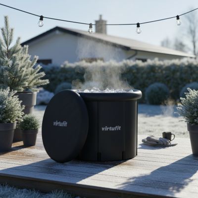 47. VIRTUFIT ICE BATH XXL - 375 LITERS - ANTHRACITE - WITH ACCESSORIES