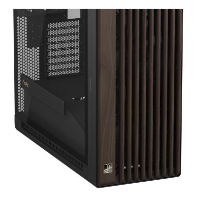 23. ASUS ProArt PA602 Wood Edition Modern Black - Tempered Glass Panel Midi Tower Black, Wood