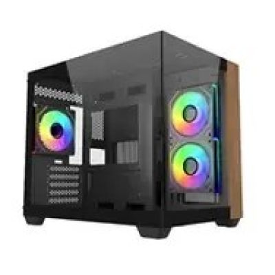 4. Cooler Master Elite 481 Wood Mini Tower Black