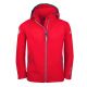 Trollkids Kids Kvalvika Jacket red hooded softshell jacket for girls/boys (328-414)
