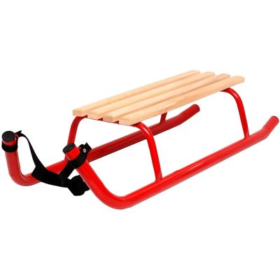 2. METAL SLEDGE FOR SLEEPING 2 PEOPLE, REINFORCED, RED