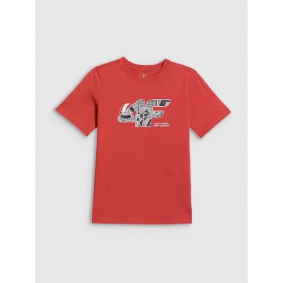 6. Boys' Regular-Fit Printed T-Shirt 4F 4FJRAW26TTSHM4349-062S