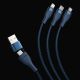 8. Baseus Flash Series II USB Type C / USB Type A cable - USB Type C / Lightning / micro USB 100 W 1.2 m black (CASS030101)