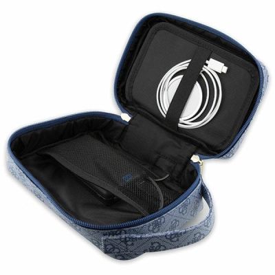 5. Guess Bag GUHBP4RPSB Organizer blue/blue 4G Printed Stripes