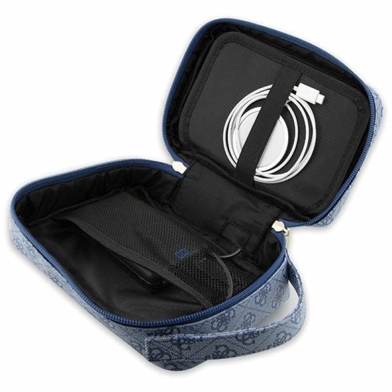 5. Guess Bag GUHBP4RPSB Organizer blue/blue 4G Printed Stripes