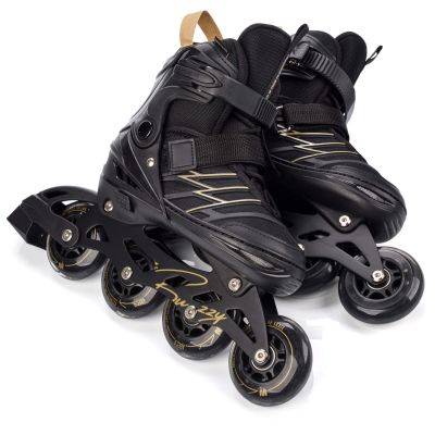 6. Meteor M 34-38 Buzzy Roller Skates Black/Gold