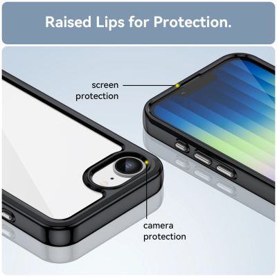 4. Outer Space Case for iPhone 16e / 17e with Flexible Frame - Black