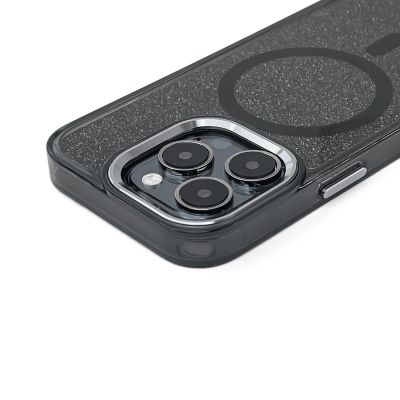 2. Glitter Case for Samsung Galaxy A57 Compatible with MagSafe - Black