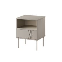 TRESSE bedside table 2 pcs 44x40x53 cashmere matt