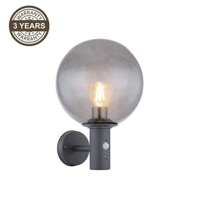 WALL LAMP DH07.071 15W E27 PIR SMOKY