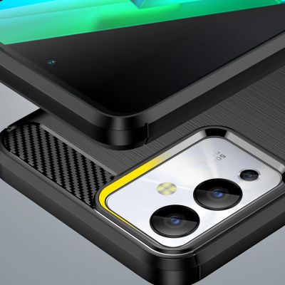 6. Carbon Case case for Infinix Note 12i flexible silicone carbon cover black