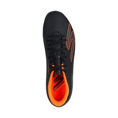 3. Skechers Academy AG Football Boots Black and Orange 252120 BKOR