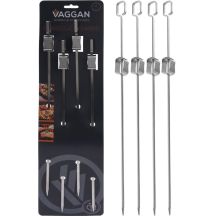 SKEWER FOR SHASHLIK 4 PCS. LENGTH 40.5 CM STAINLESS STEEL