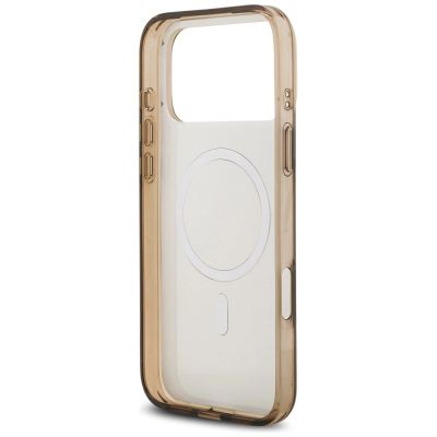 7. Guess IML 4G Background MagSafe Case for iPhone 17 Pro - Brown