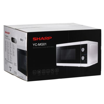 9. SHARP YC-MG01E-W microwave oven