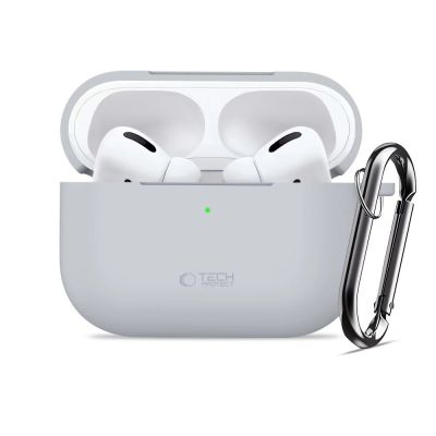3. Tech-Protect Silicone Hook Case for AirPods Pro - Gray