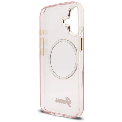 7. Guess IML Script Metal MagSafe Case for iPhone 17 - Pink