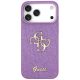 3. Guess Fixed Glitter Big 4G case for iPhone 17 Pro Max - purple