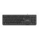 NATEC Trout US NKL-0967 membrane keyboard (USB 2.0; (EN); black)