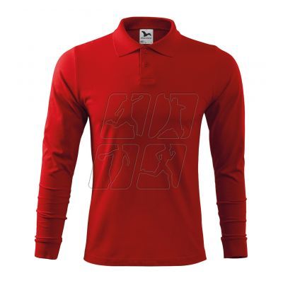 5. Polo shirt Malfini Single J. LS M MLI-21107 red