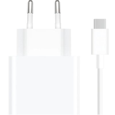3. Xiaomi MDY-16-EF 1xUSB-A 33W Wall Charger with 3A USB-C Cable - White