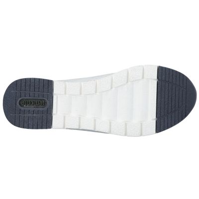 5. White leather sneakers Remonte Rieker R6705-82