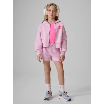 3. Girls' loose sweatshirt with hood 4F 4FJRSS26TSWSF2936-56S